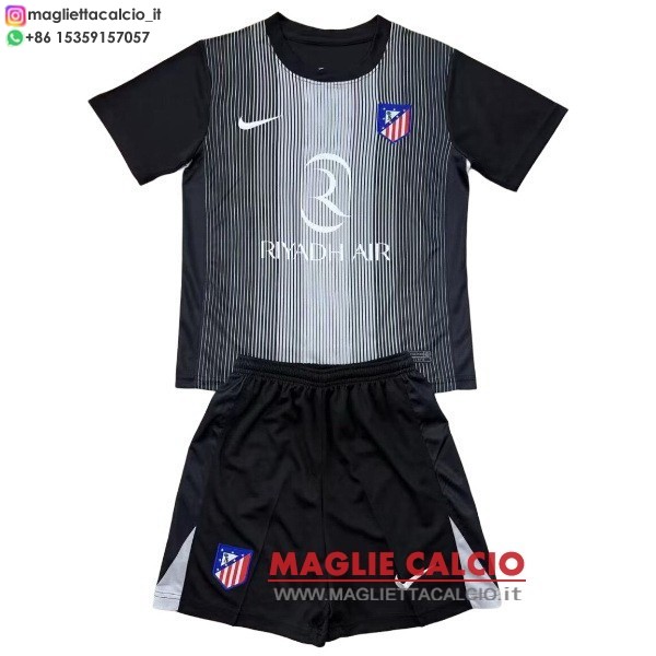 nuova portiere magliette atletico madrid set completo uomo 2025-2026 nero
